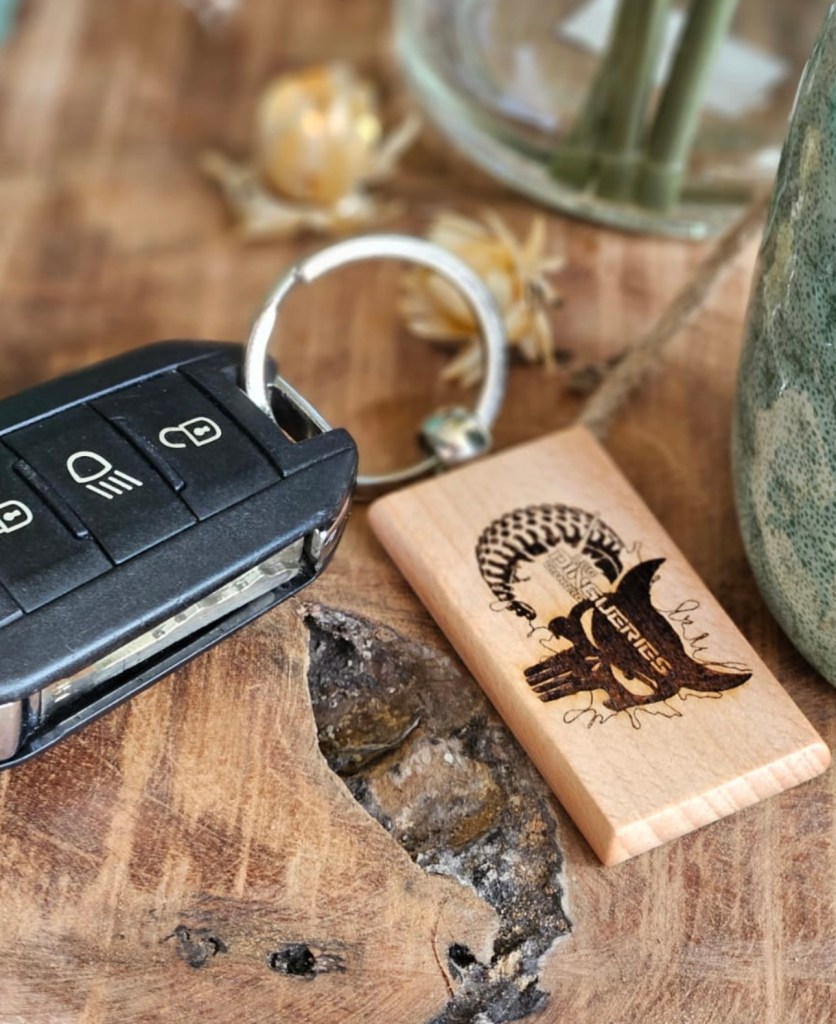 porte clés en bois