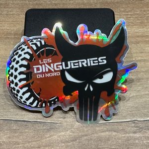 Stickers dingueries du nord holographique